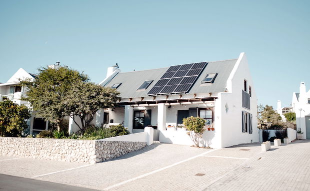 IMage showing exterior of coral villa in paternoster