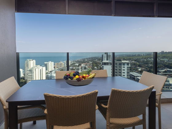 Balcony dining area