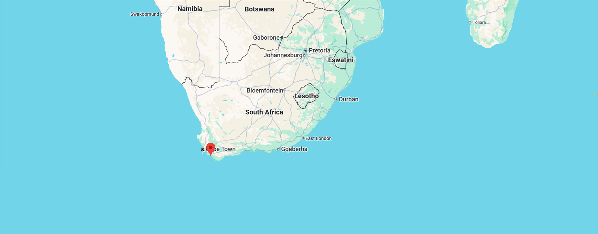 More Lodges in the Hermanus Area. this is the Hermanus Cliff Path Lodge Location it is a accommodation option situated in the Western Cape