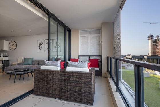Balcony seating area