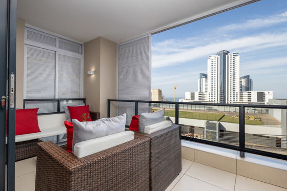 Balcony seating area