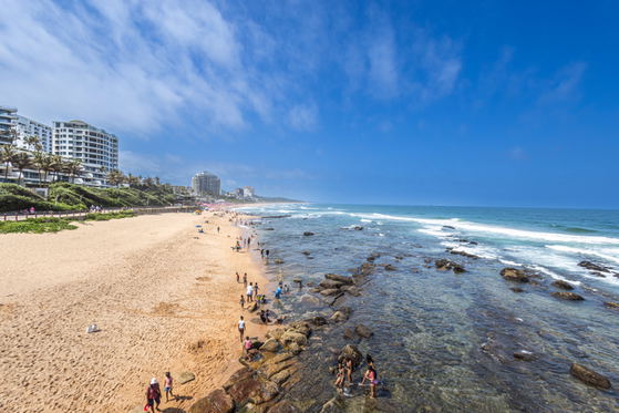Beach and surrounding area