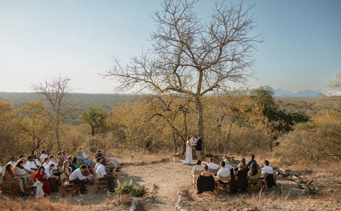 a private and intimate bush wedding in hoedspruit South Africa 