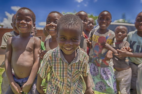 Happy children in Salima 