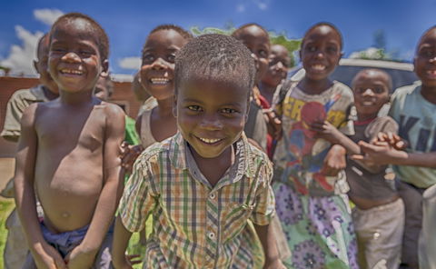 Happy children in Salima 