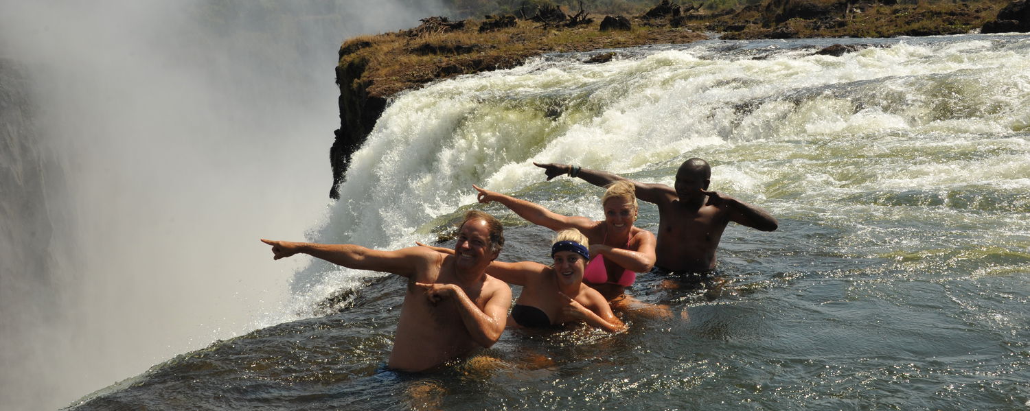 Devil's pool at victoria falls