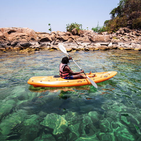 Emerald water in Lake Malawi