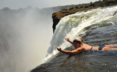 Dead pool in Livingstone in Zambia