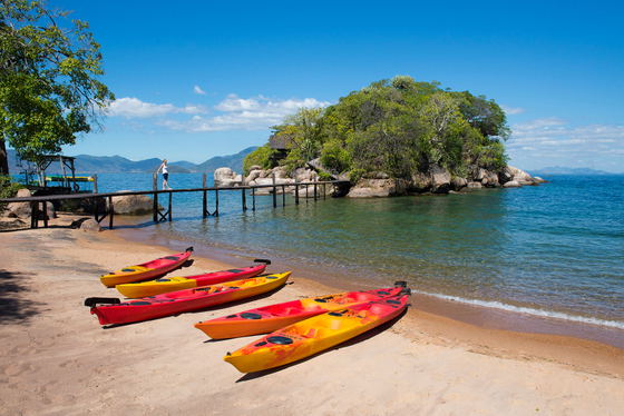 Boats in front of Mumbo Island Cape Mcclear, Malawi Boats in front of Mumbo Island Cape Mcclear, Malawi