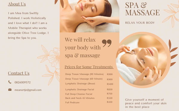 In-Room Spa Menu