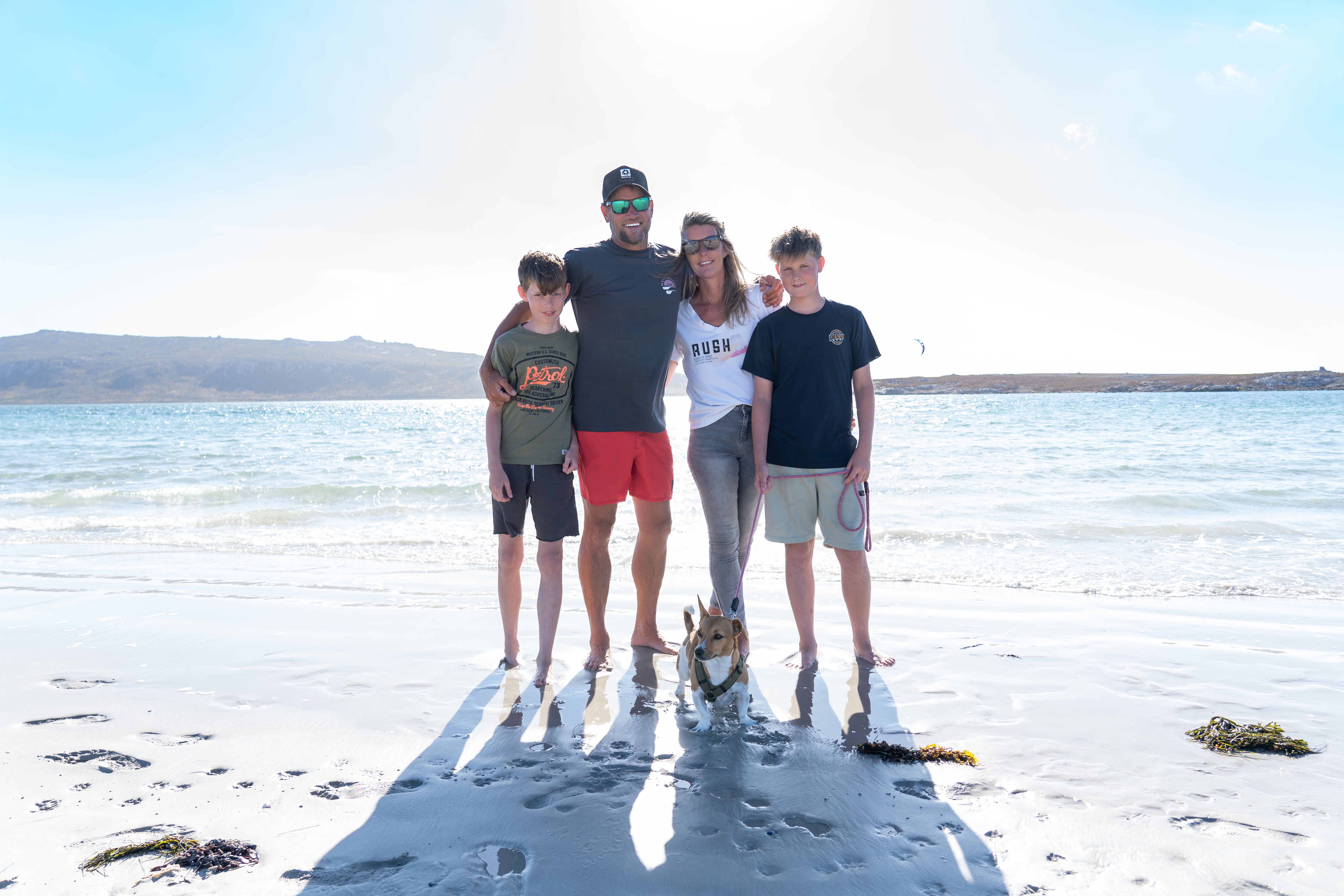 langebaan beach kitesurfing family 