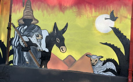 Mural at Malealea Lodge - Lesotho - Young Artist