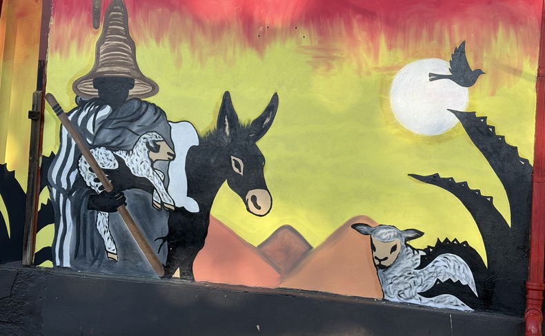 Mural at Malealea Lodge - Lesotho - Young Artist Mural at Malealea Lodge - Lesotho - Young Artist