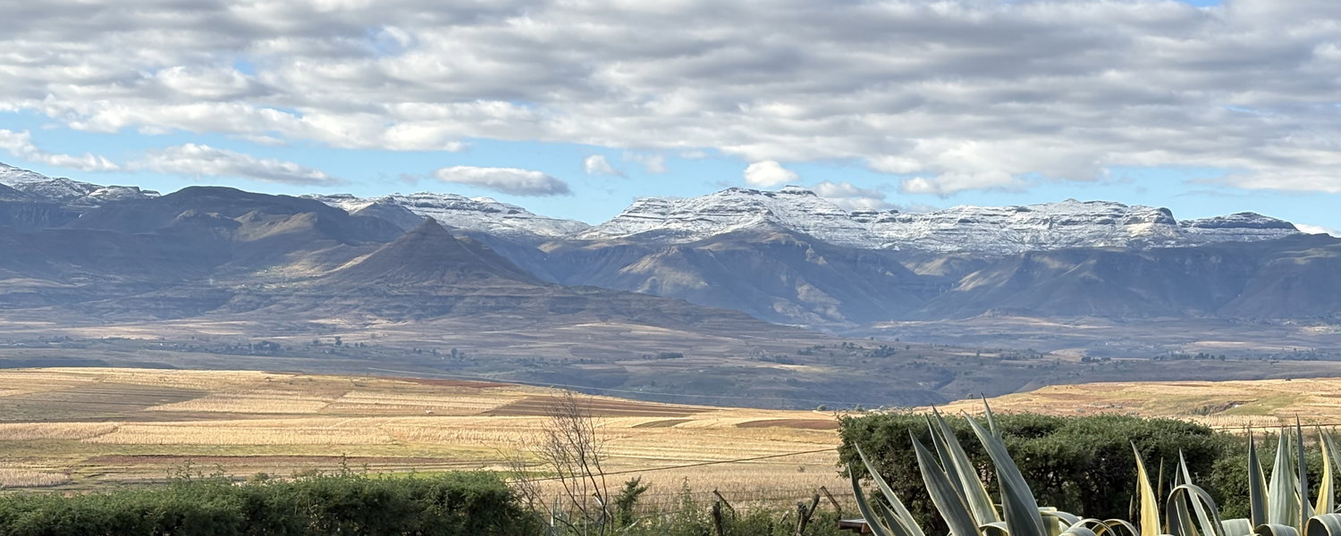 Snow Capped Mountains in Lesotho