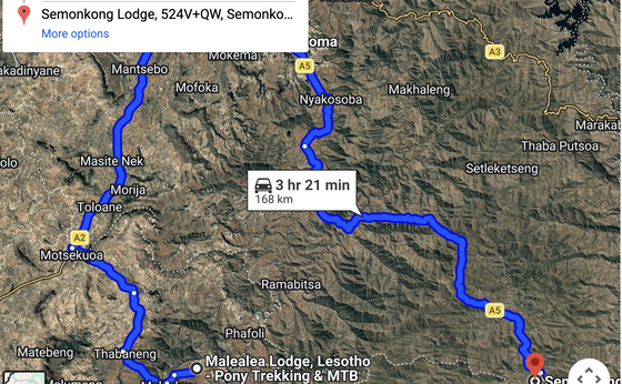 Malealea Lodge to Semonkong Lodge - (4 Options)