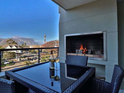 Relax with a glass of wine on your private balcony, available with every room, and take in the beautiful surroundings at Hermanus Luxury Accommodation by The DCC Hotel Group.