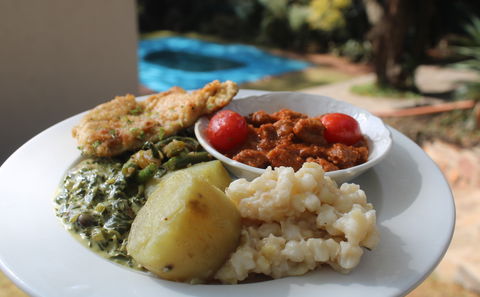 Food at Ekhaya Restaurant