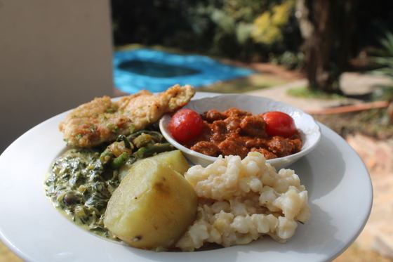 Food at Ekhaya Restaurant