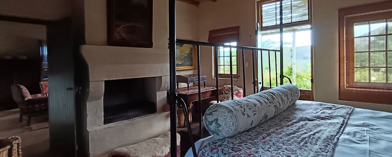 De Hoek guesthouse Main bedroom looking at the Karoo
