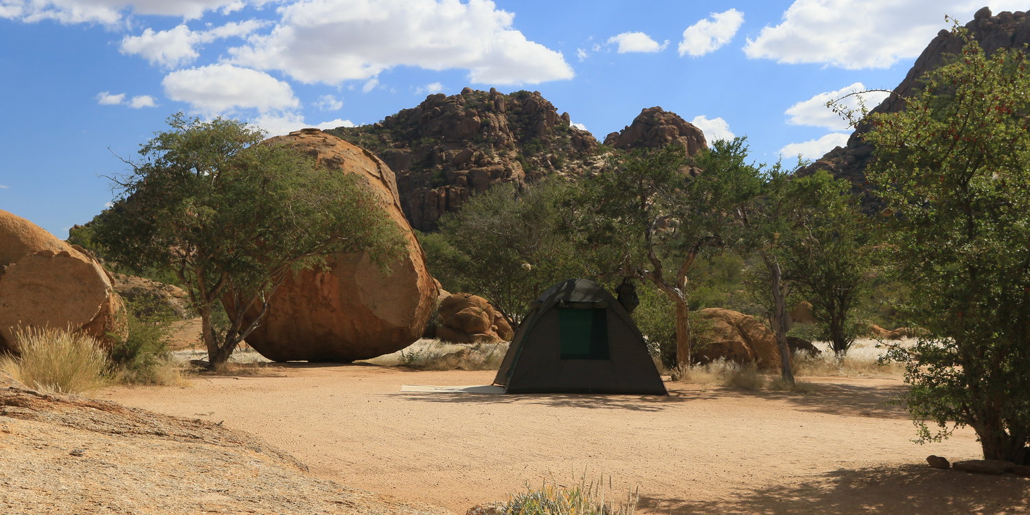 Comfy Camping, Camping, Erongo Rocks, Camp Granite