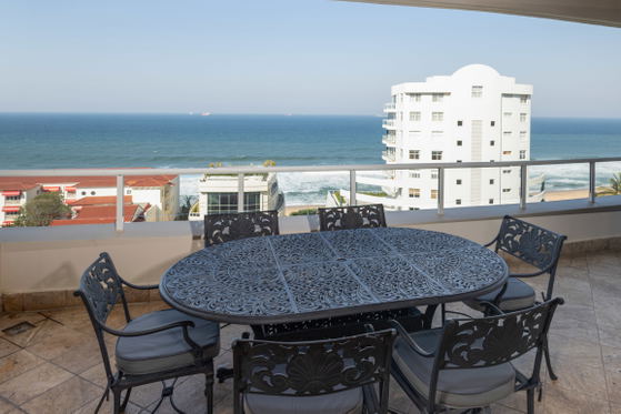 Balcony dining area