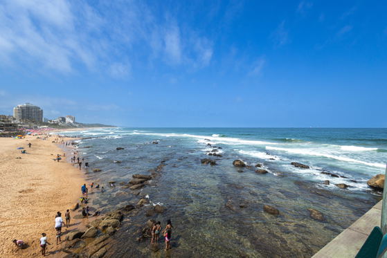Beach and surrounding area