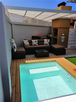 Suidersee Apartment 21 - Under-roof braai and splash pool