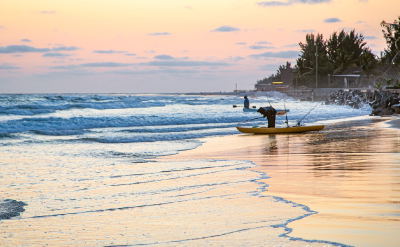Romantic beach setting at Vista Do Mar, Inhambane