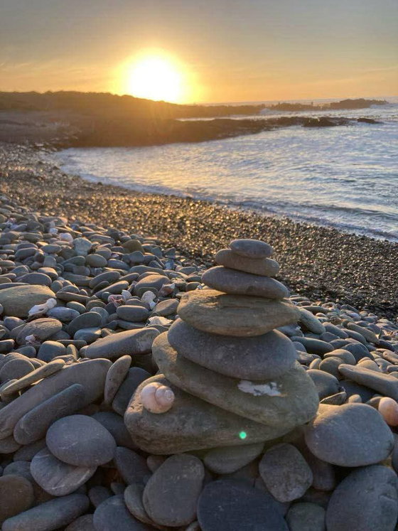 Pebble beach at Grotto Bay