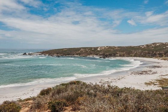 Main private beach at Grotto Bay, alternate view