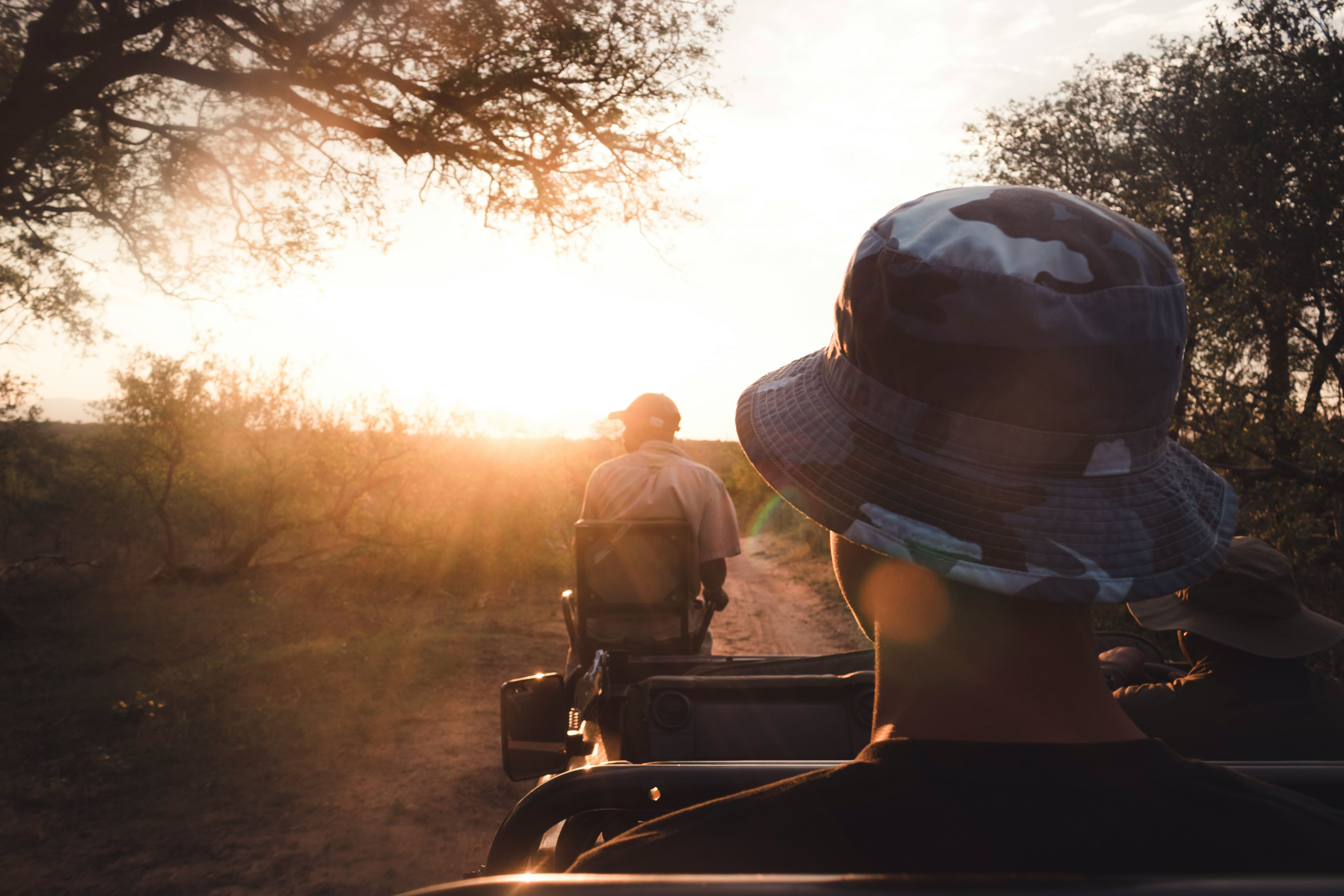 Anti Poaching Unit on patrol in a vehicle