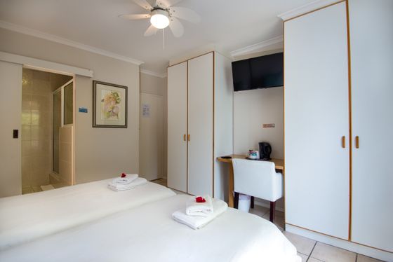 Standard Room - Room 10 looking from bed to door and bathroom