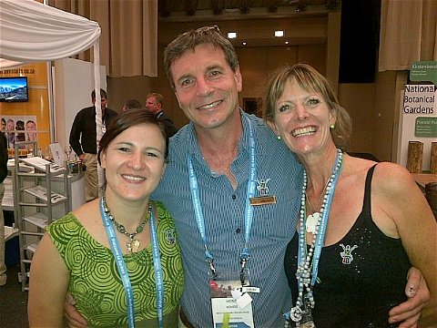 Stephanie (Marketing), Dr Heinz & Caroline (Operations) at Indaba 2014