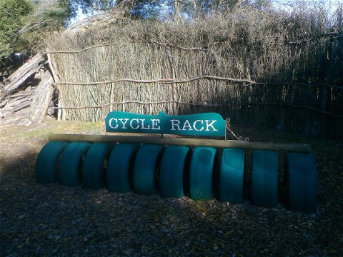 Bicycle rack at Wild Oats Market - fantastic idea!