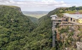 A short drive from Sabie Self Catering Apartments.  Graskop Gorge Lift is an experience not to miss.