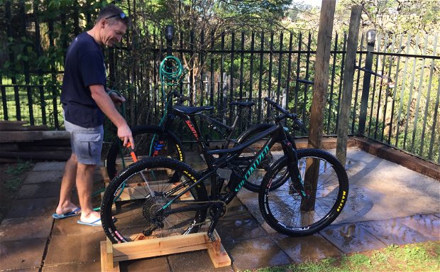 Mountain bike wash area Sabie Self Catering Apartments