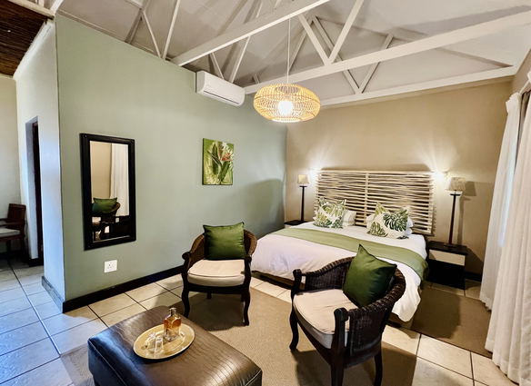 Our garden rooms, carefully curated to reflect the botanical tones from the lush green gardens