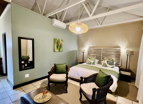Our garden rooms, carefully curated to reflect the botanical tones from the lush green gardens