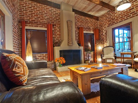  Tsitsikamma Guesthouse Lounge and Fireplace