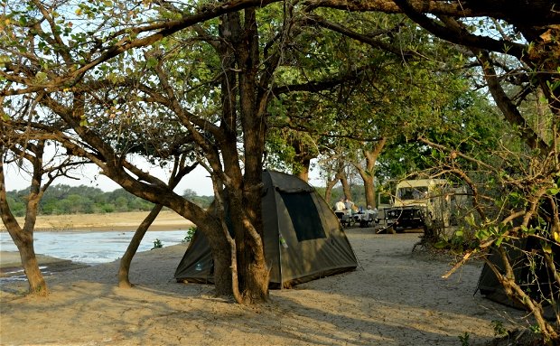 wilderness campsite North Luangwa Park Zambia wilderness campsite North Luangwa Park Zambia