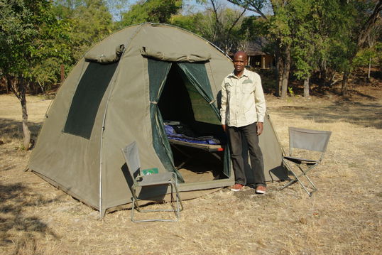 Comfortable Bow tents with stretcher, camping mattress and cover sheet. Comfortable Bow tents with stretcher, camping mattress and cover sheet.