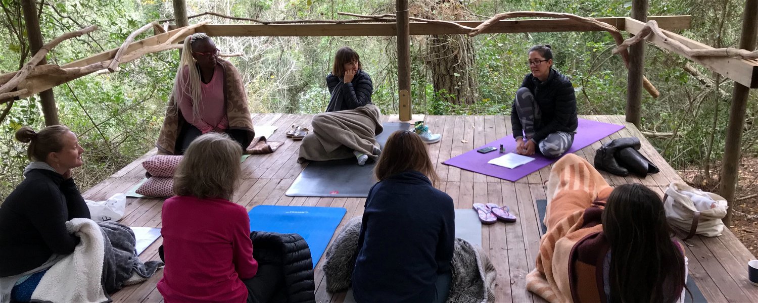 Workshops and retreats on the forest deck