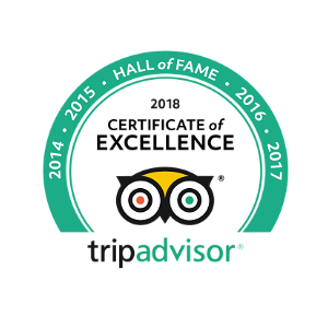 TripAdvisor 2018 Hall of Fame