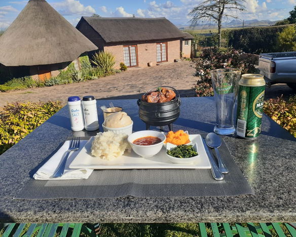 Bird Haven Restaurant food menu. Traditional Basotho cuisine