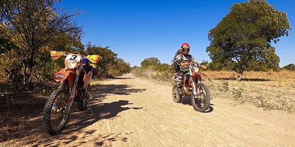 Enduro Motorrad Safari 