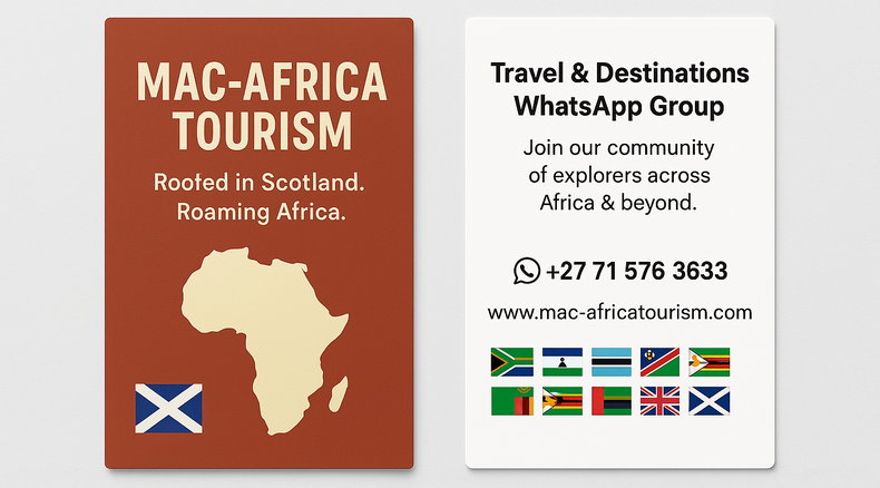 Mac-Africa Tourism - New WhatsApp Group No + 27 71 576 3633