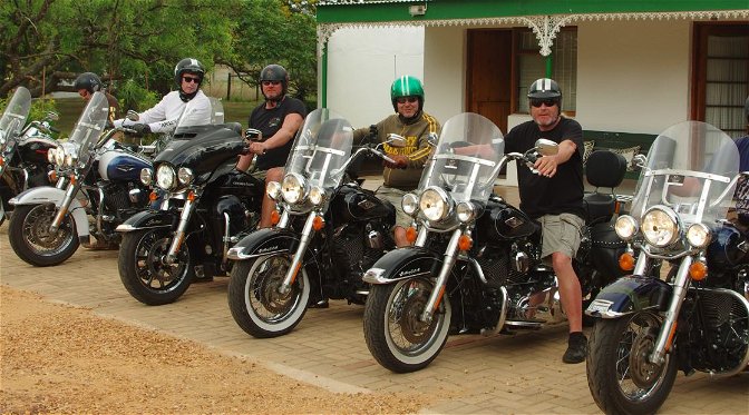 German Tourists on Harleys