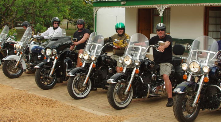 German Tourists on Harleys