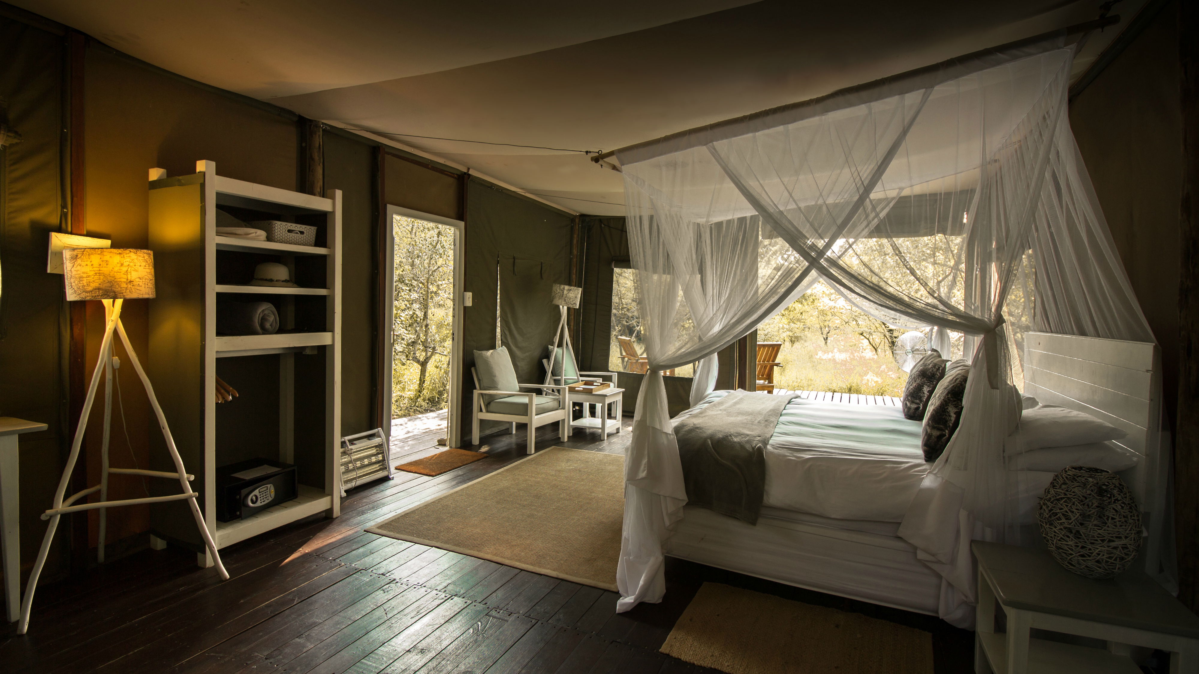 Tented Accommodation, Ngama Tented Safari Lodge, luxury safari tent