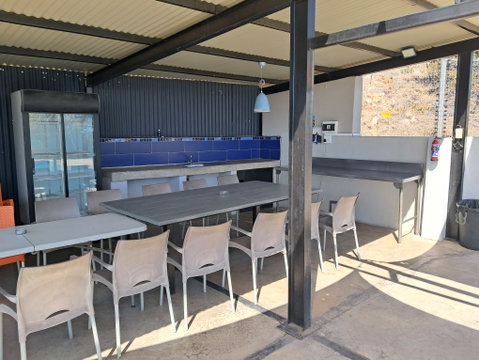 Blue Sky Private Lodge Pool Deck, perfect for larger groups, Sky Lodge Hartbeespoort Accommodation Blue Sky Private Lodge Pool Deck, perfect for larger groups, Sky Lodge Hartbeespoort Accommodation